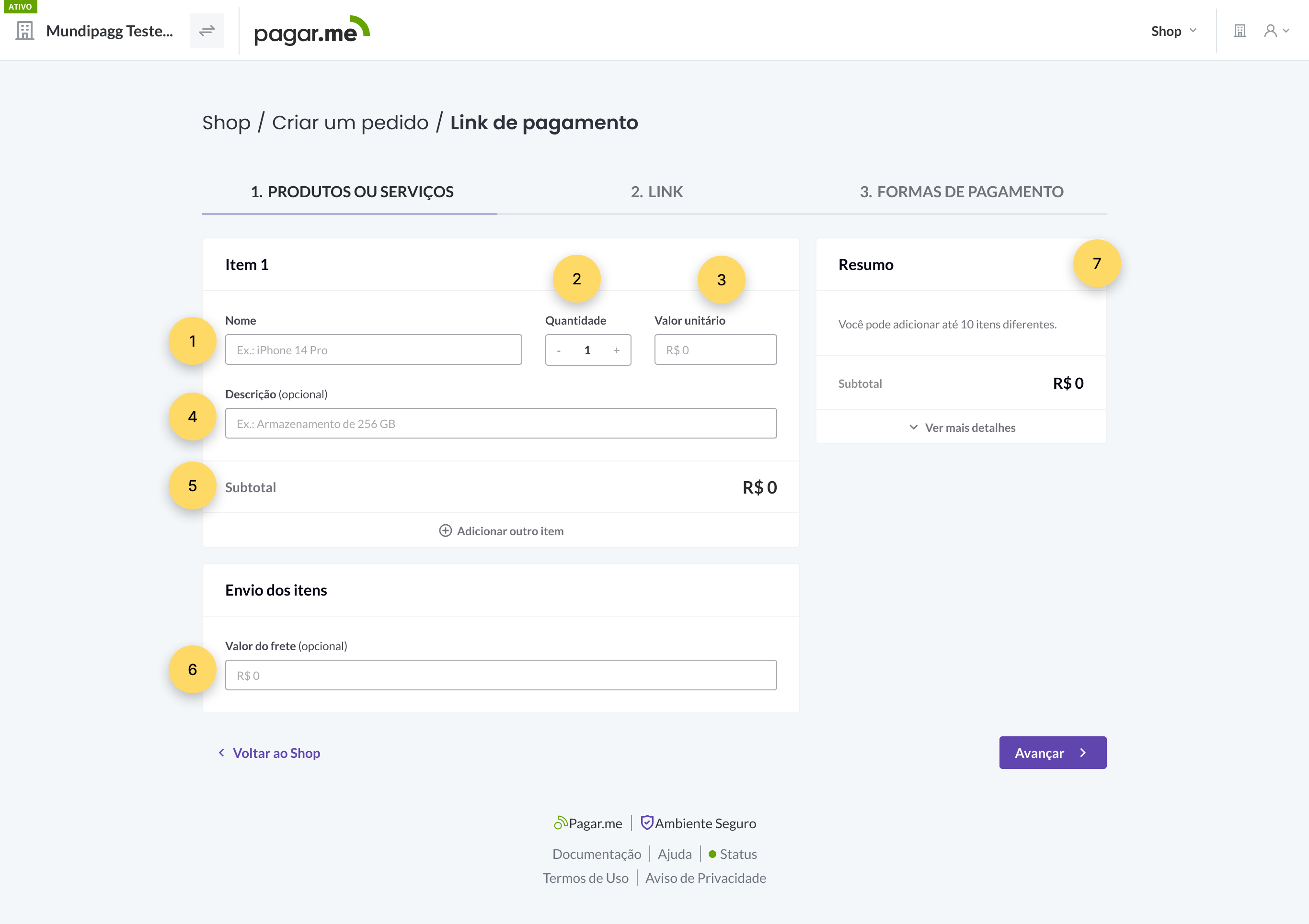 Criando Seu Primeiro Link: Detalhes do Produto ou Serviço - inspiração 1