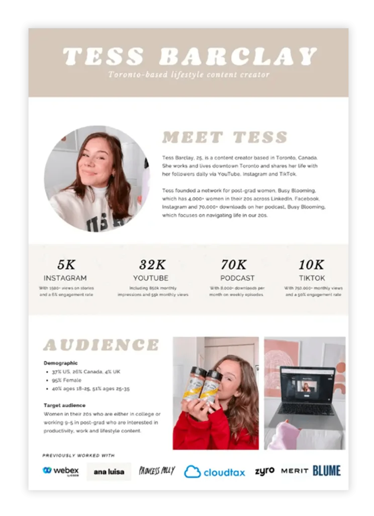 Quais Informações São Cruciais em um Media Kit? - inspiração 2