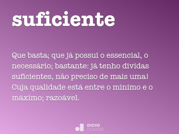 O Que é o 'Suficiente' e Por Que Ele Importa Hoje?