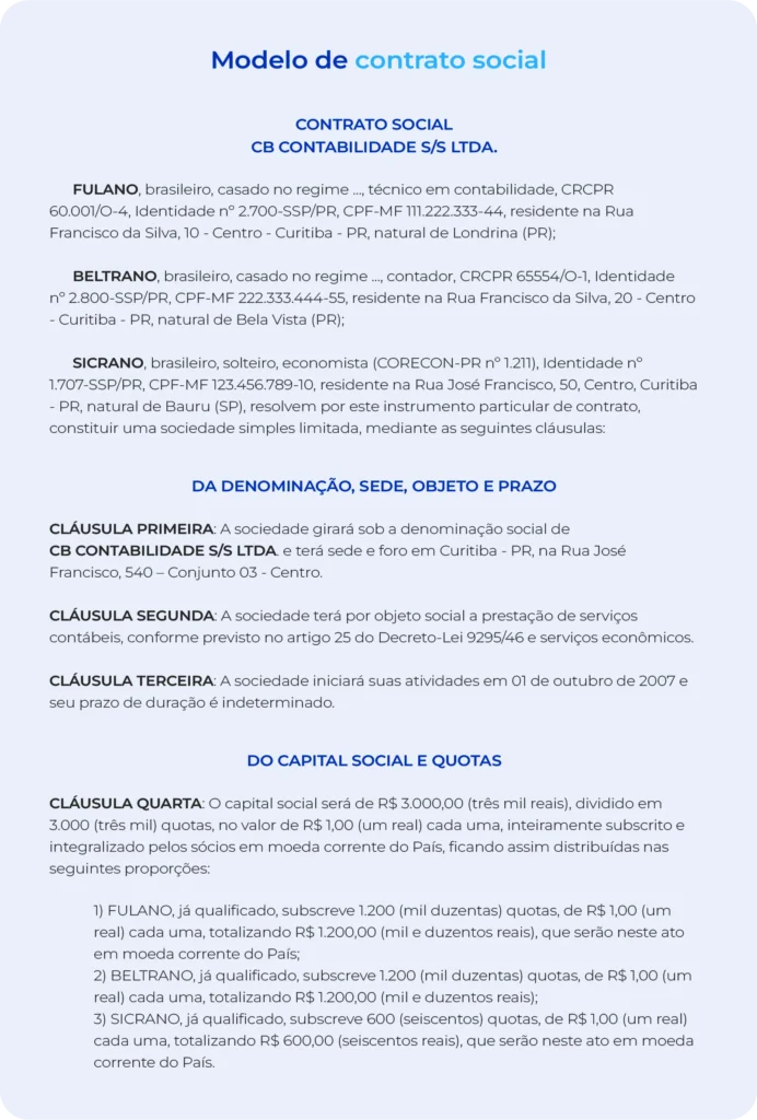 Como calcular o capital social corretamente? - inspiração 1