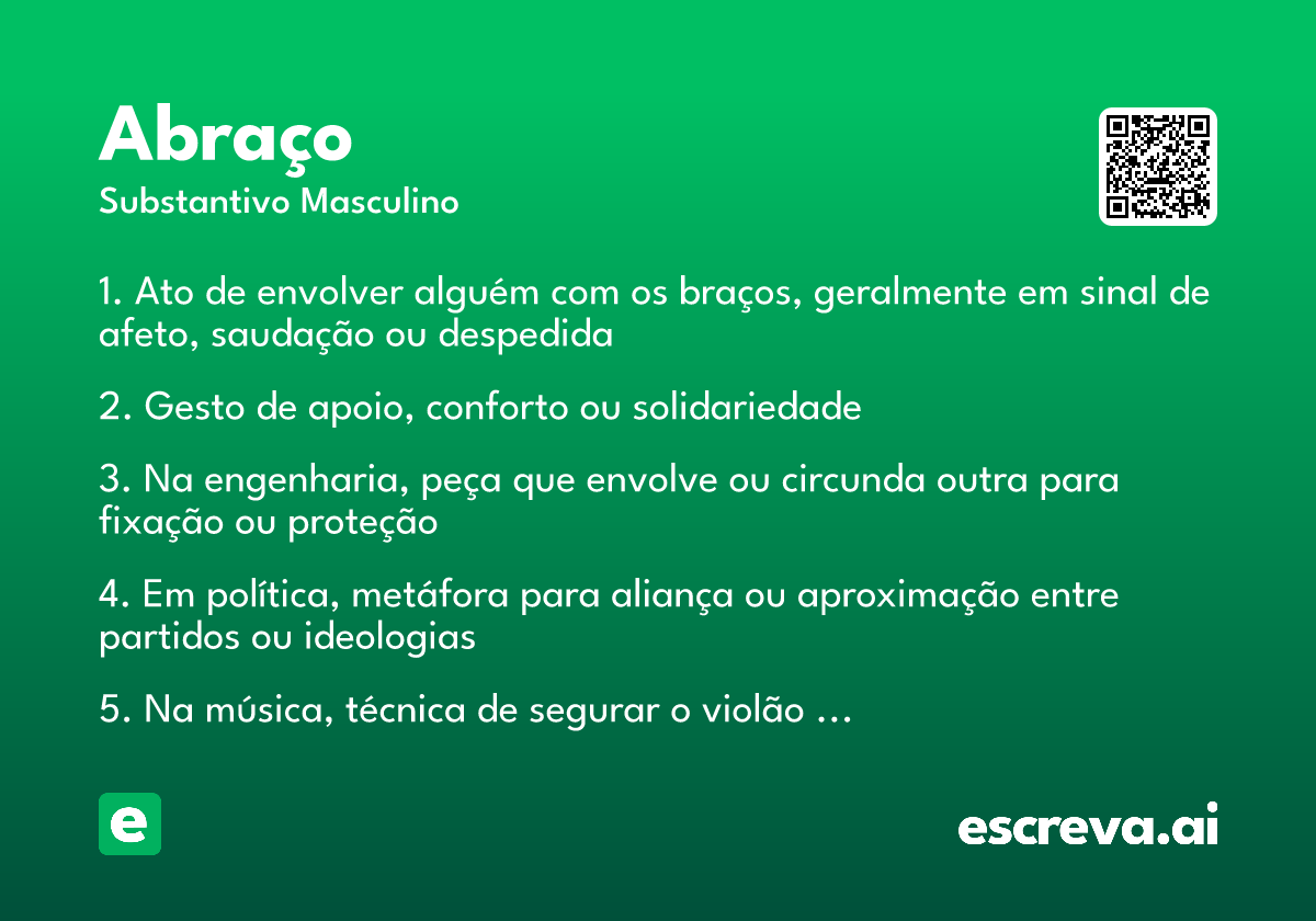 abreviação de abraços informal