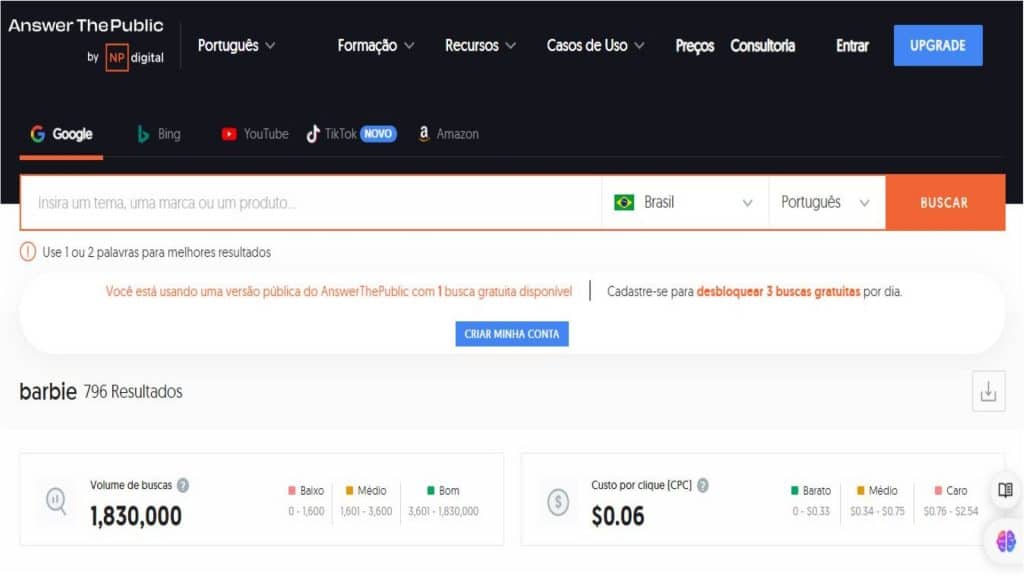 Guia prático: Criando conteúdo matador com dados do AnswerThePublic