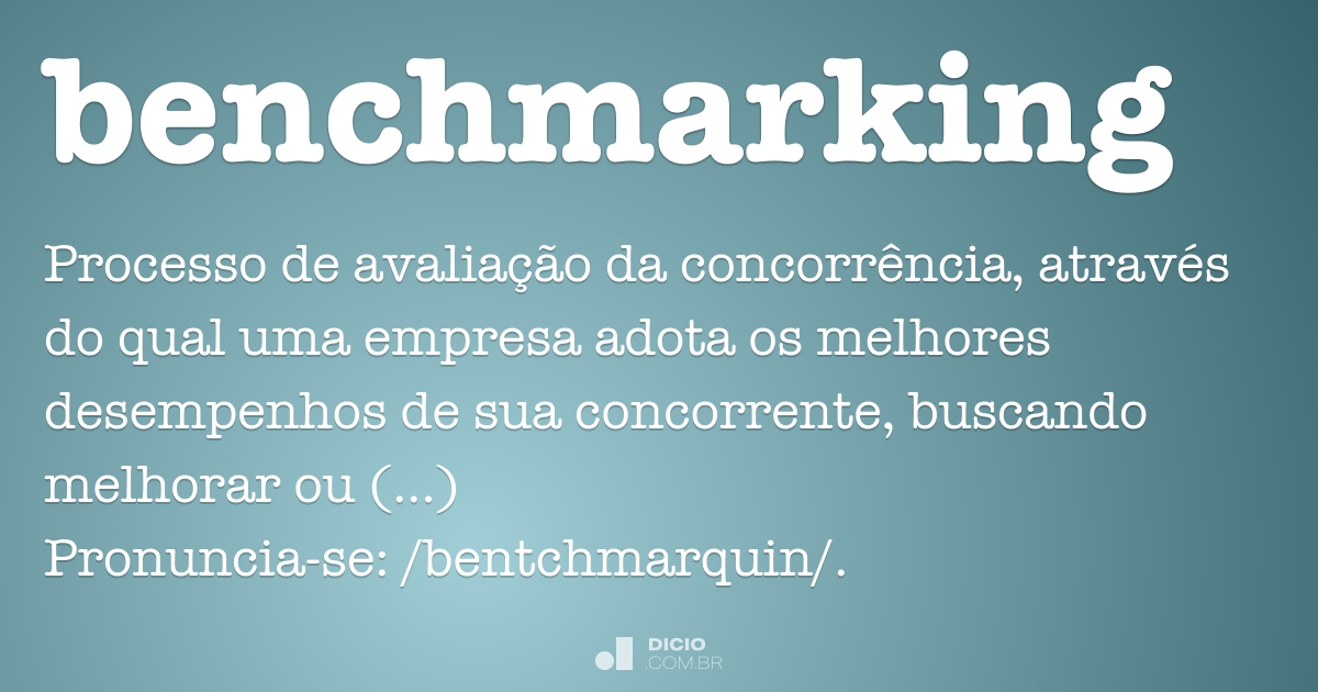 o que é benchmark em português