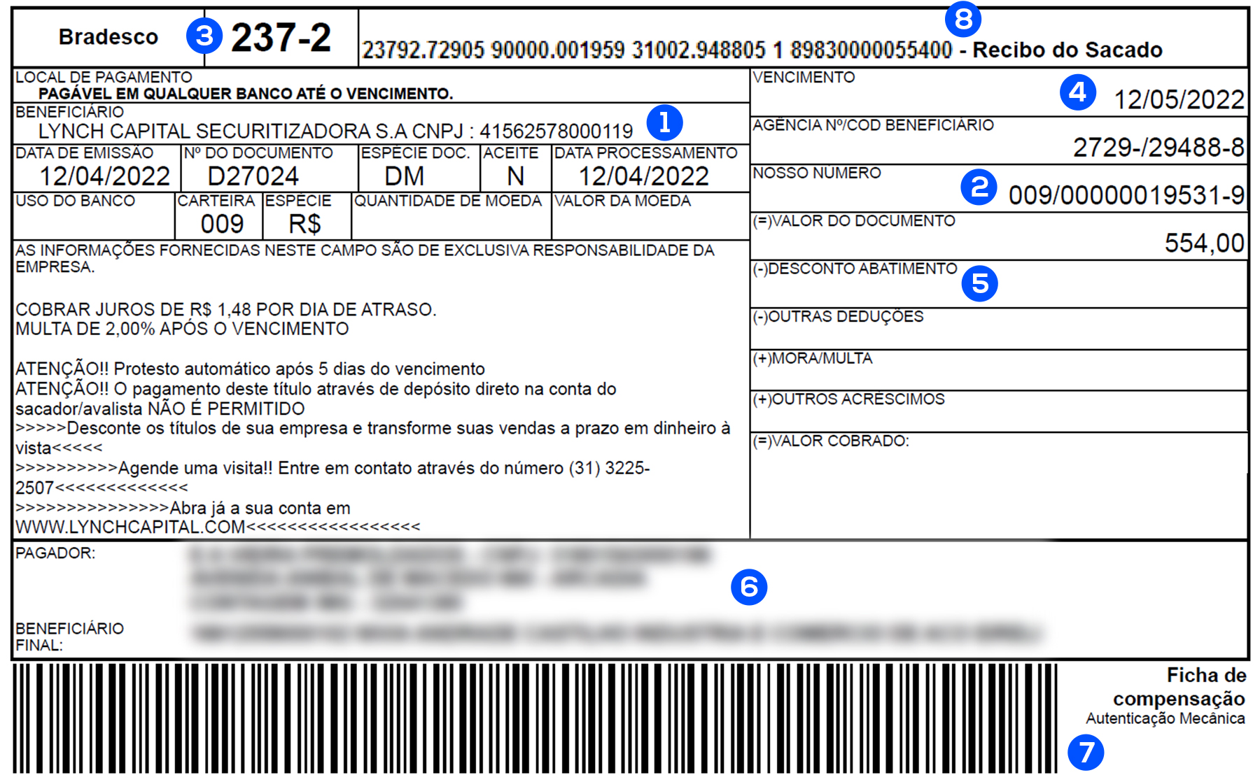 boleto registrado