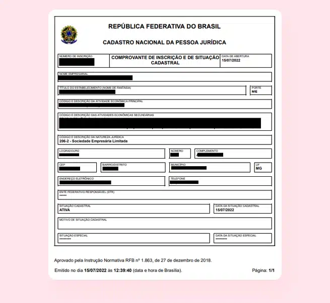 cartão cnpj mei