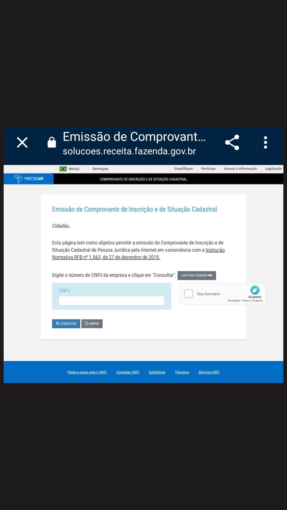 cnpj emissao