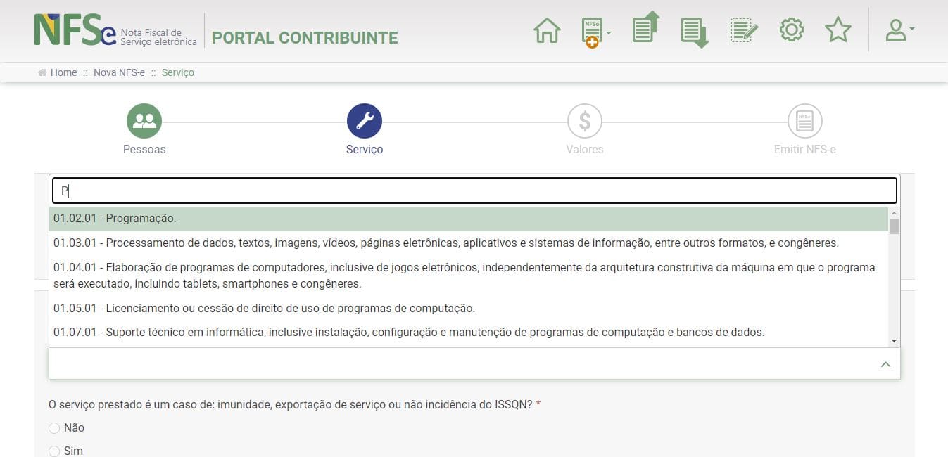 Como encontrar o código de tributação nacional para MEI?