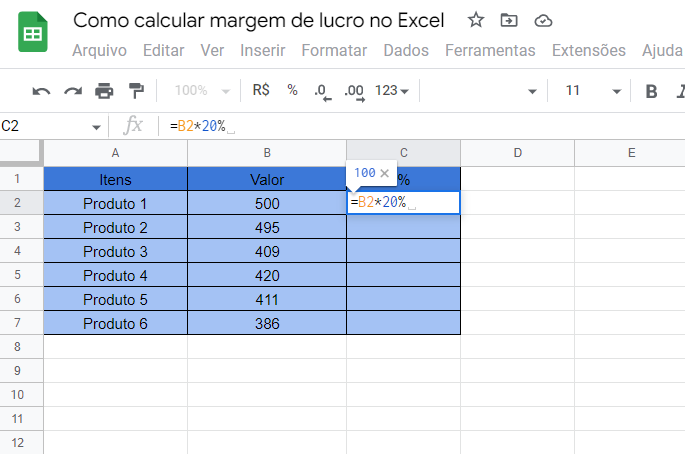 erros comuns ao calcular margem de lucro