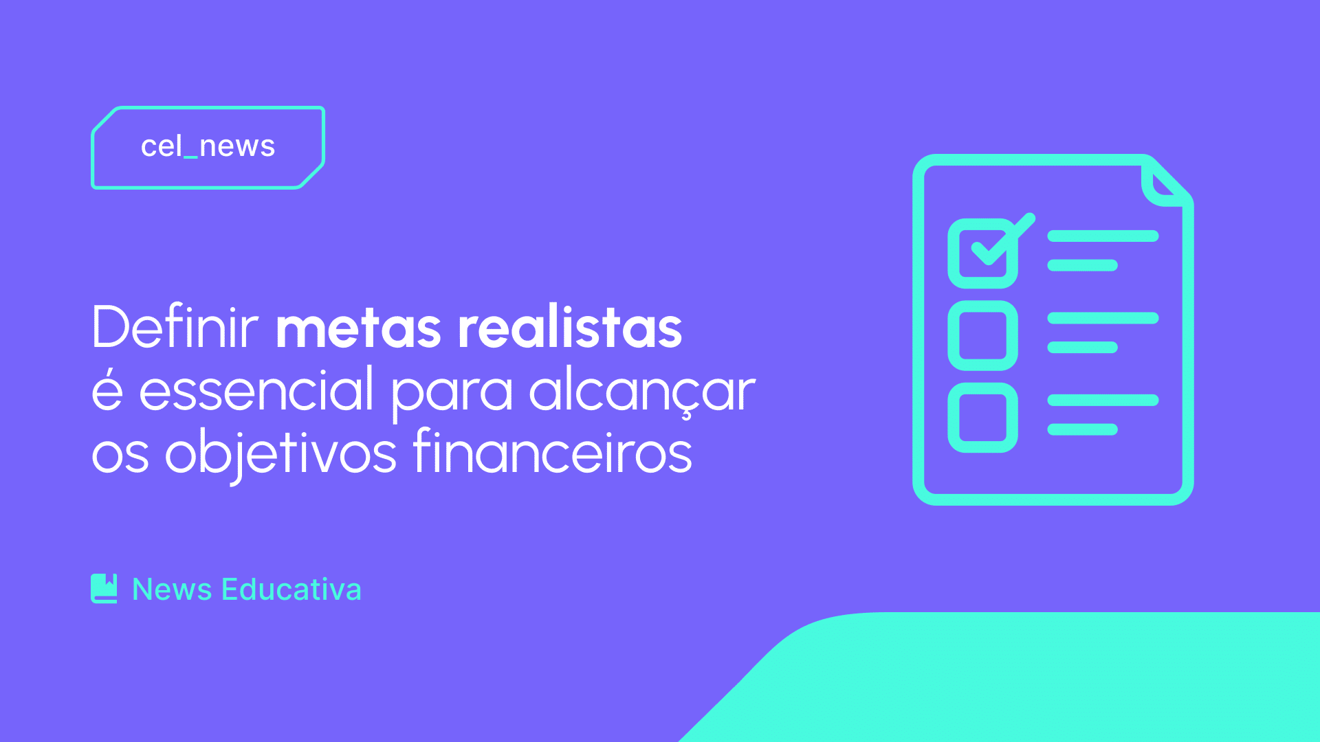 como criar metas financeiras