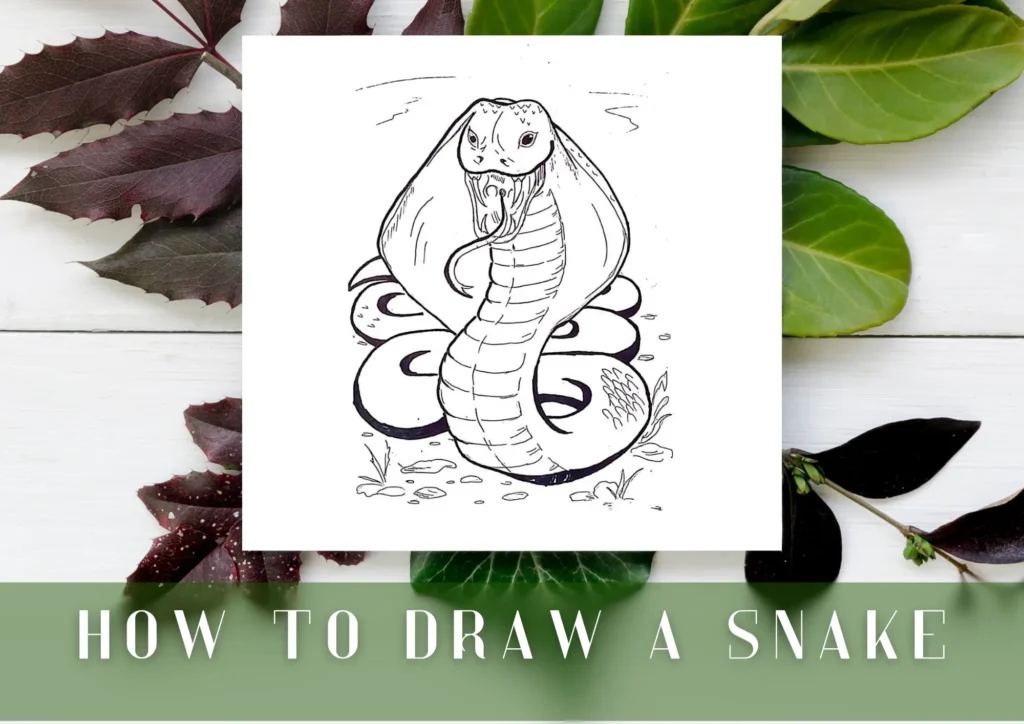 ideias criativas para desenhar cobras
