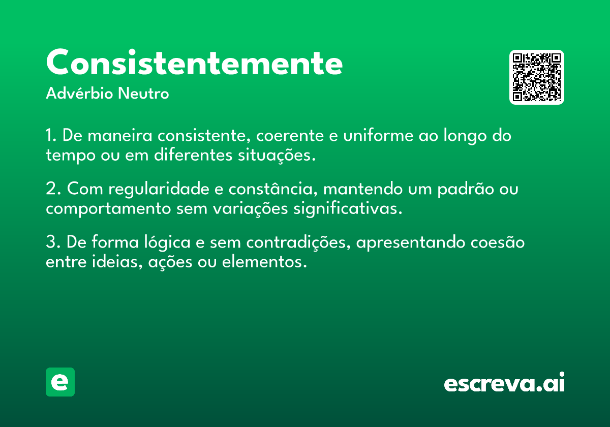 consistente significado