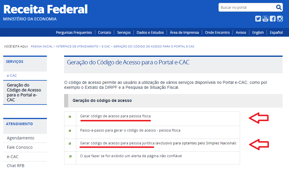 como consultar situação fiscal no ecac
