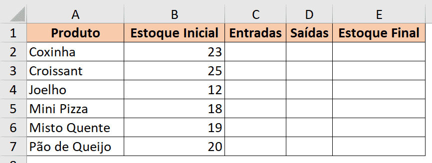 controle de estoque