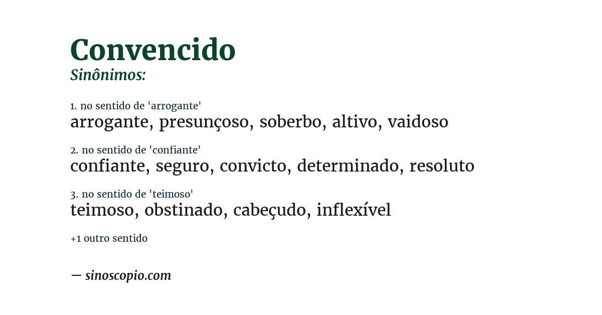 convencido vs convicto qual a diferença
