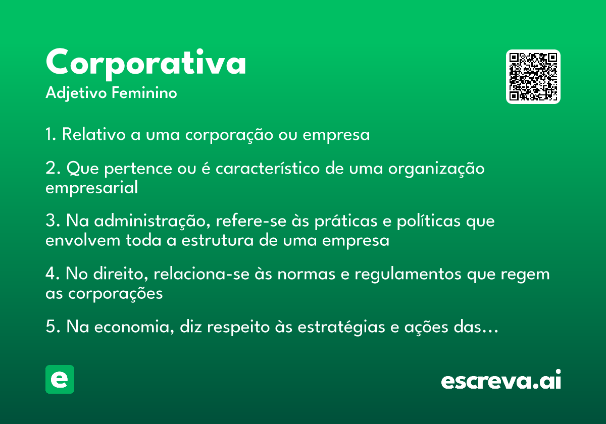 o que é corporativo