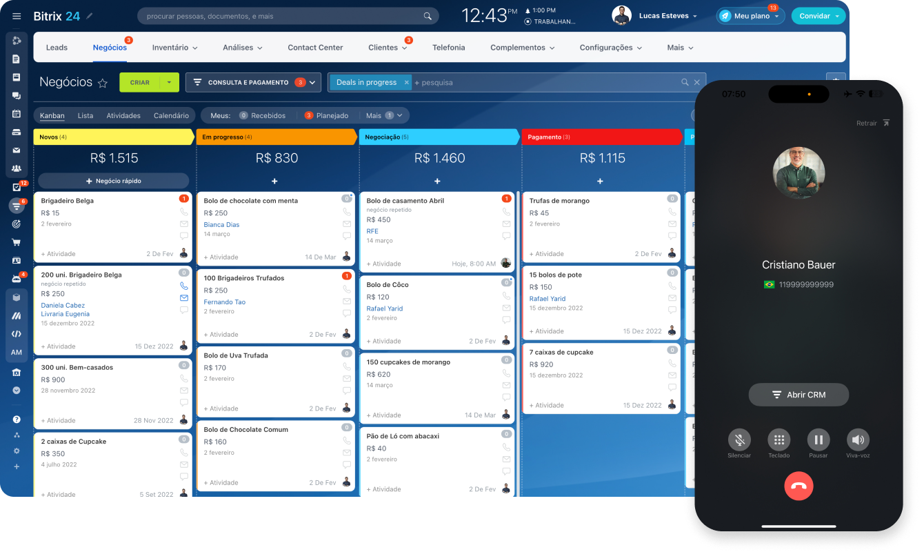 CRM grátis com usuários ilimitados