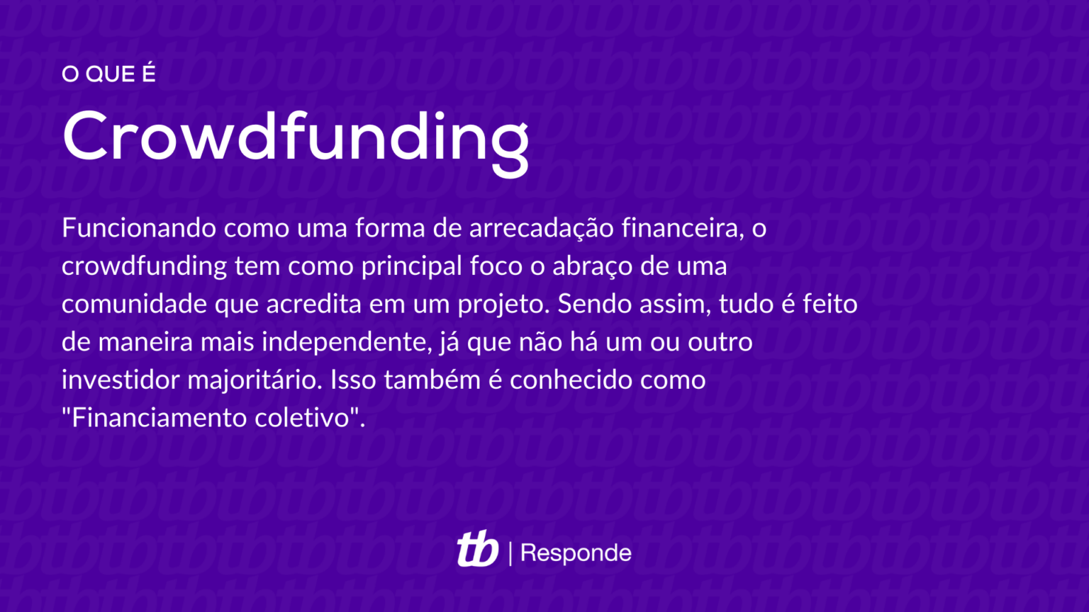 o que é financiamento coletivo
