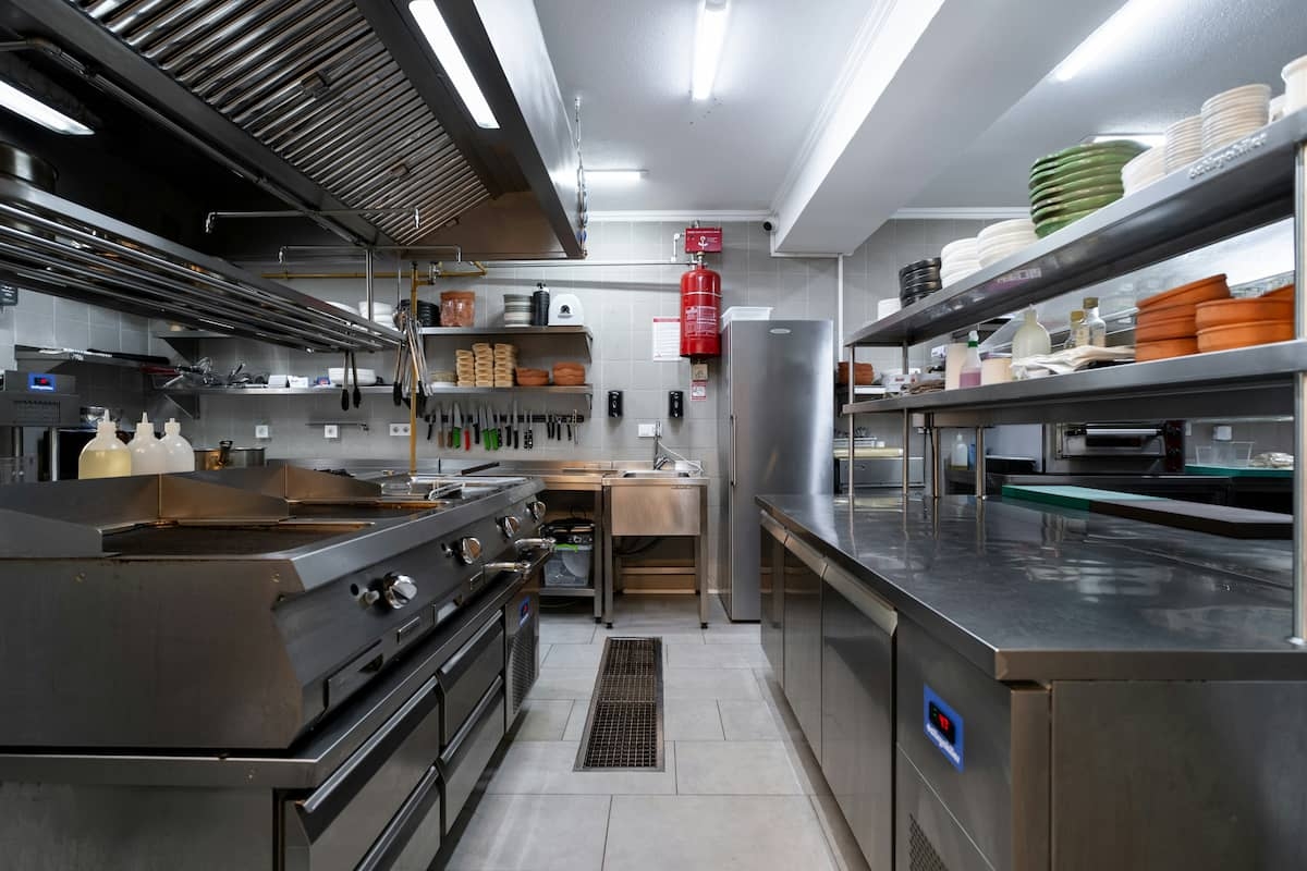 dark kitchen
