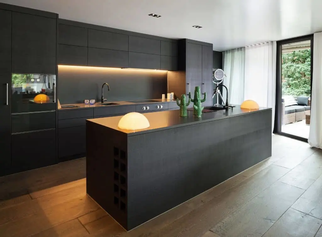 dark kitchen
