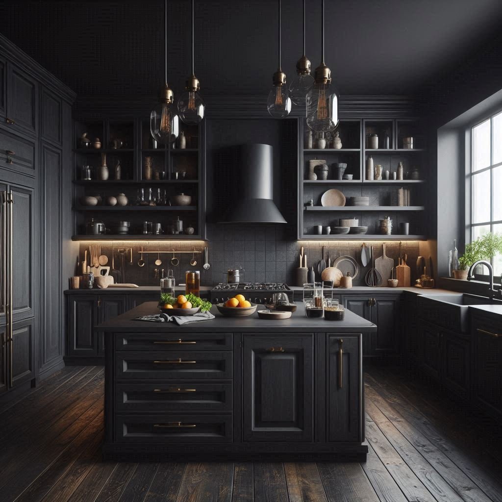 dark kitchen