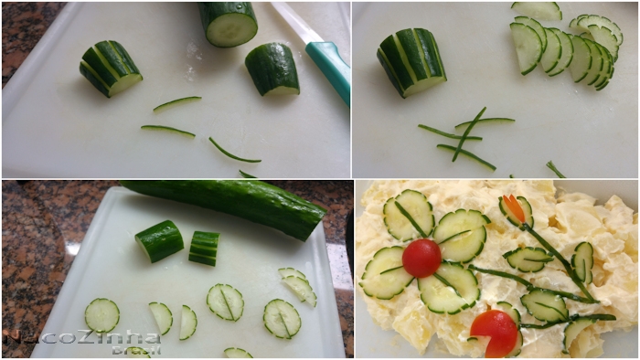apresentação de saladas para buffet