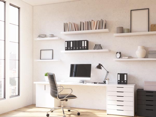 como organizar home office pequeno