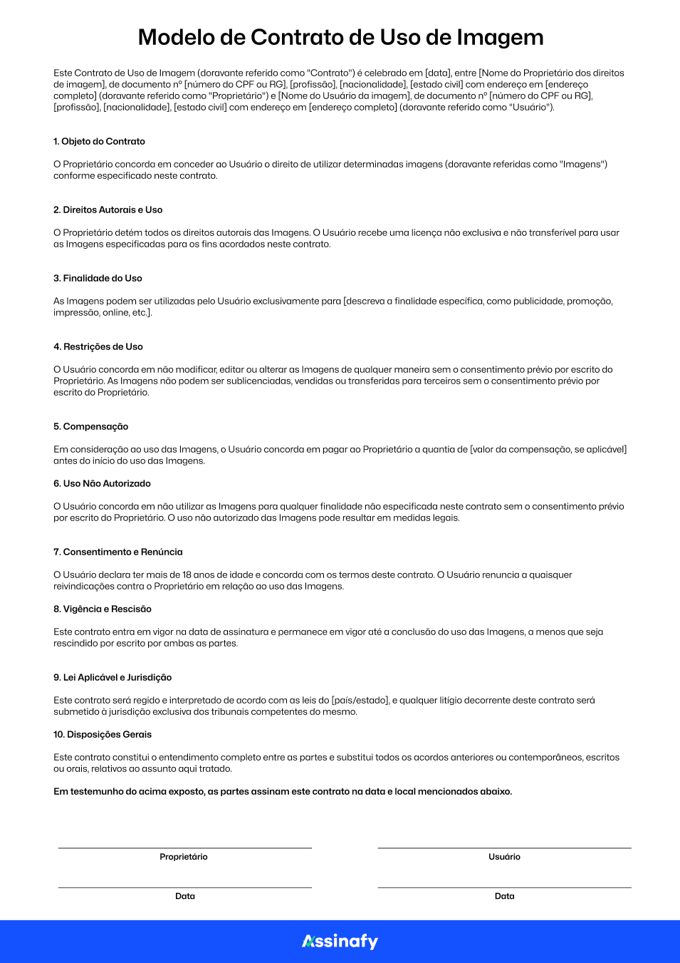 direitos autorais de imagem