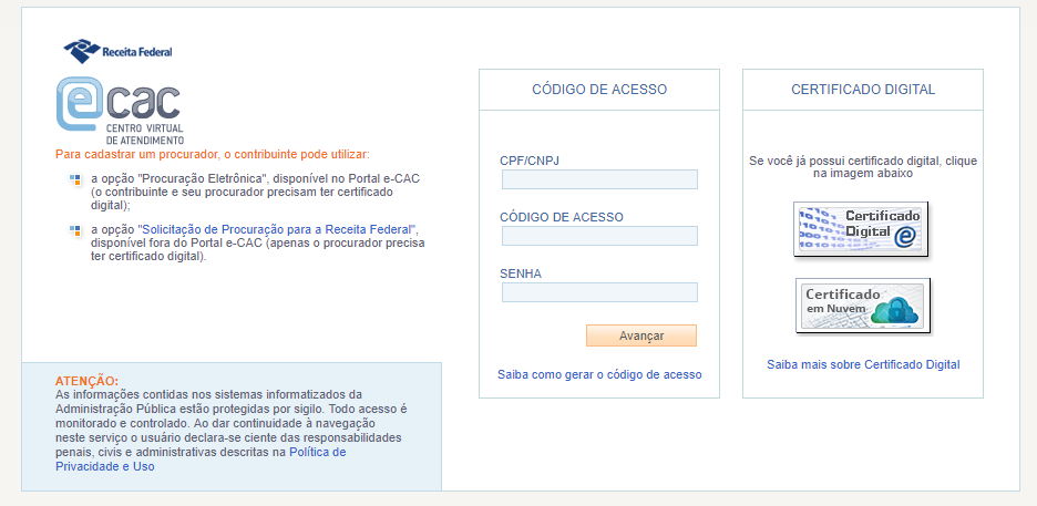 ecac certificado digital