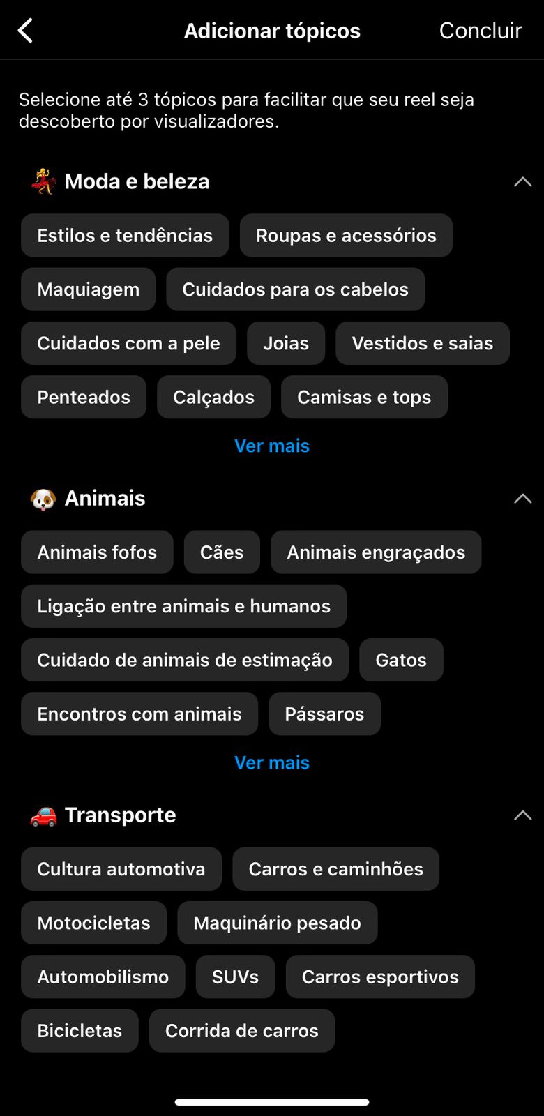 Likes e Compartilhamentos