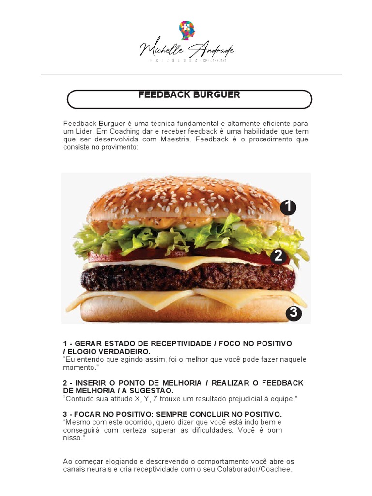 feedback sanduíche