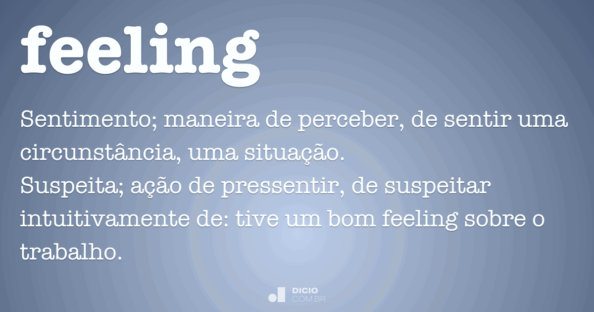 feeling significado