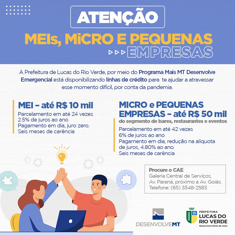 melhores taxas de juros para MEI