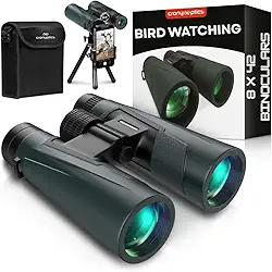 Gadgets para observação de pássaros e binóculos