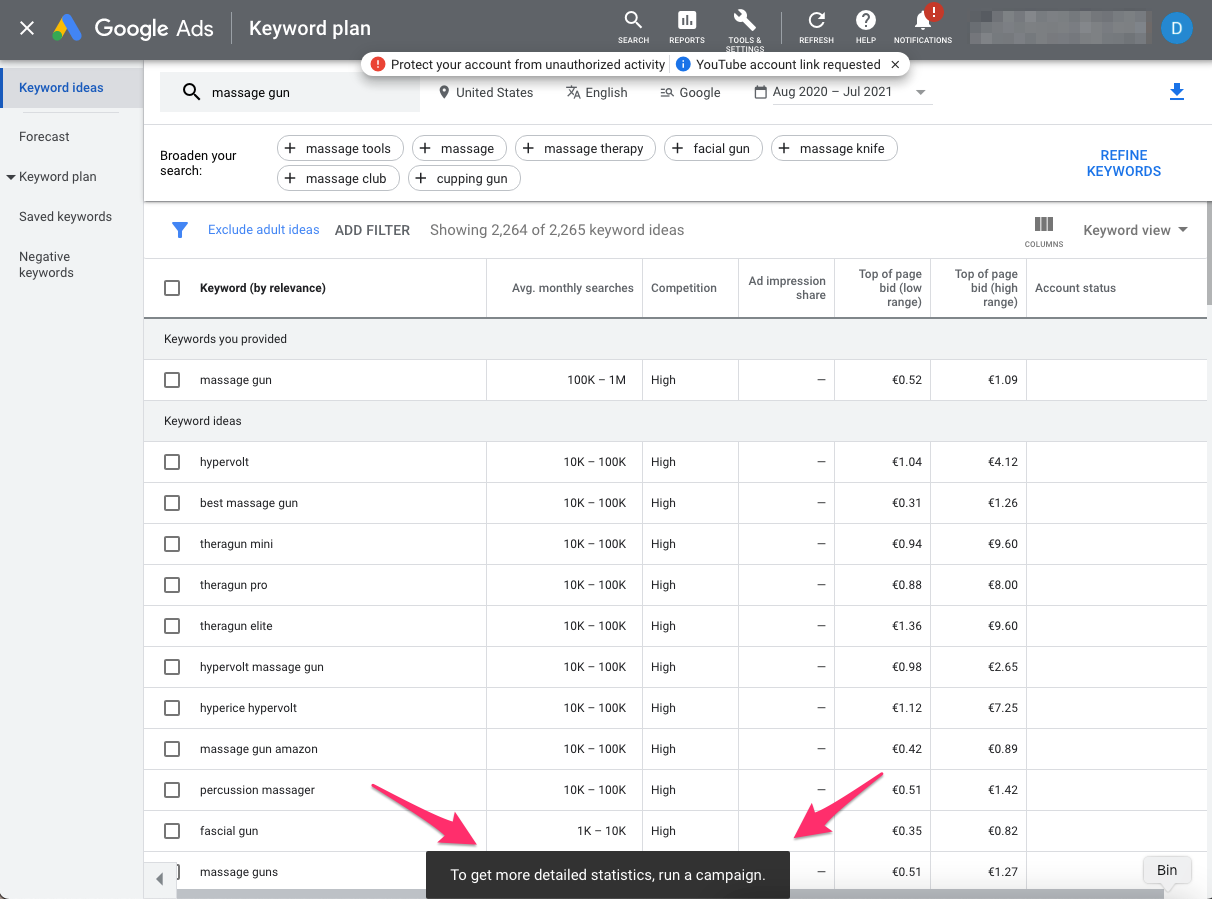 Como Descobrir Novas Palavras-Chave com o Google Keyword Planner