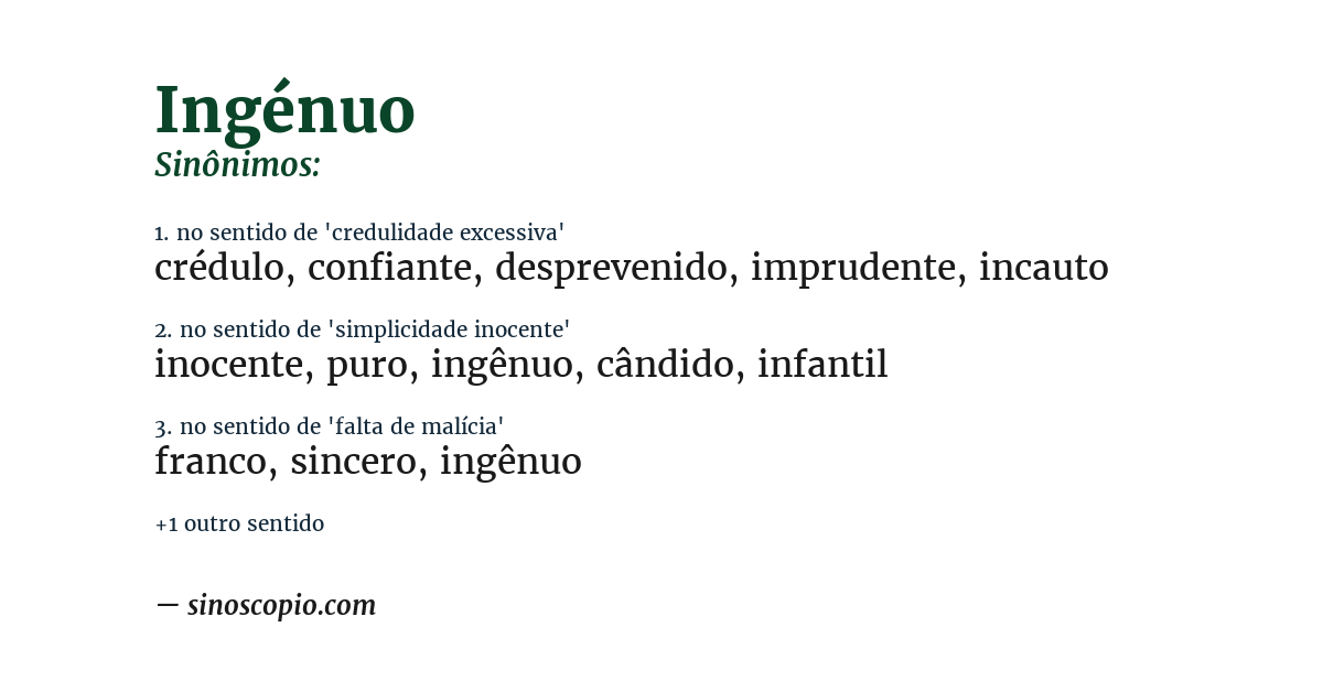 ingenuidade versus inocência qual a diferença