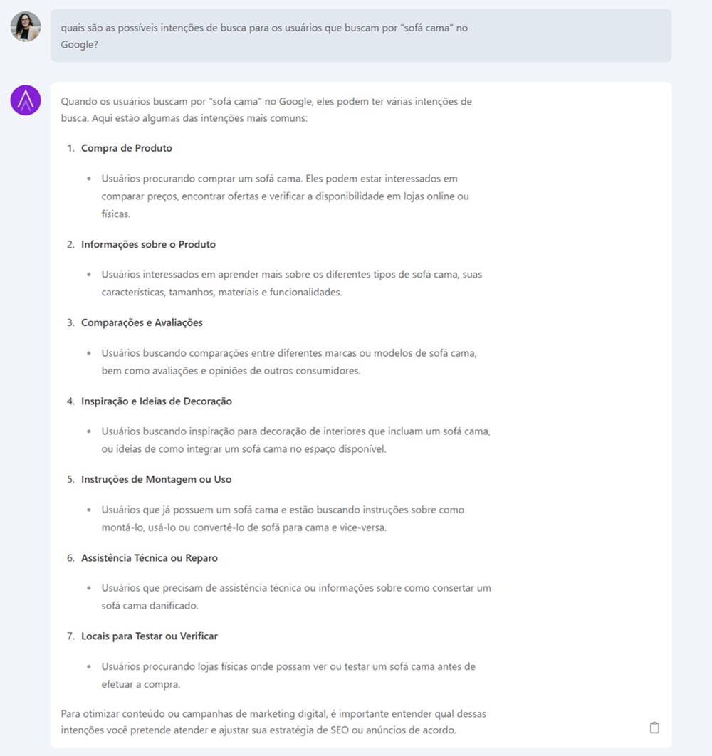evitar erros na análise de intenção de busca