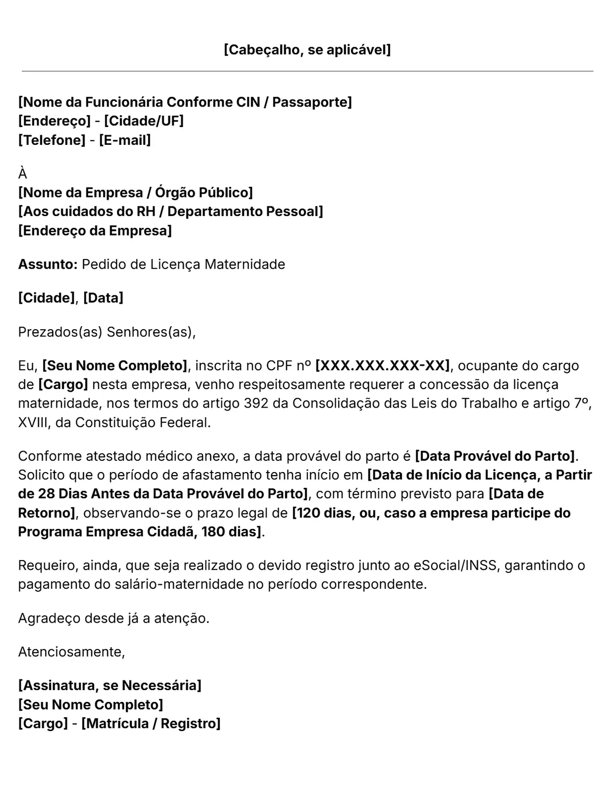 erros comuns ao solicitar licença maternidade sp