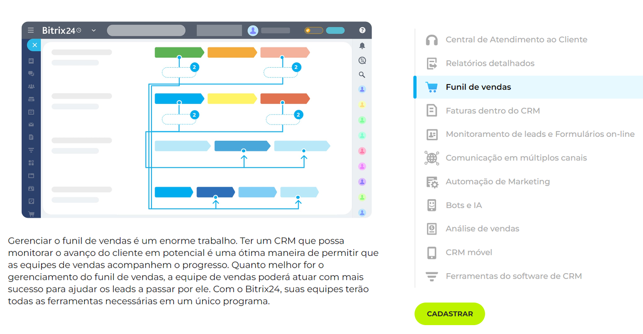 Melhor CRM para vendas