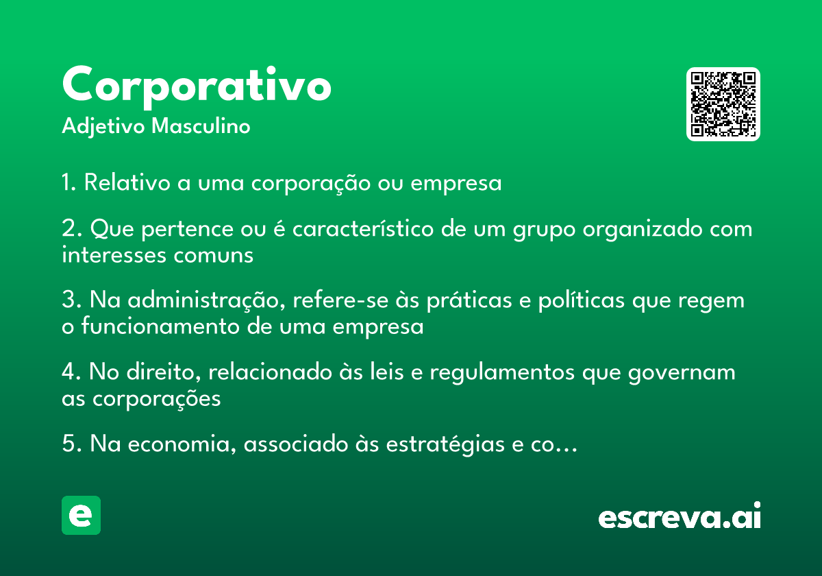 o que é o mundo corporativo