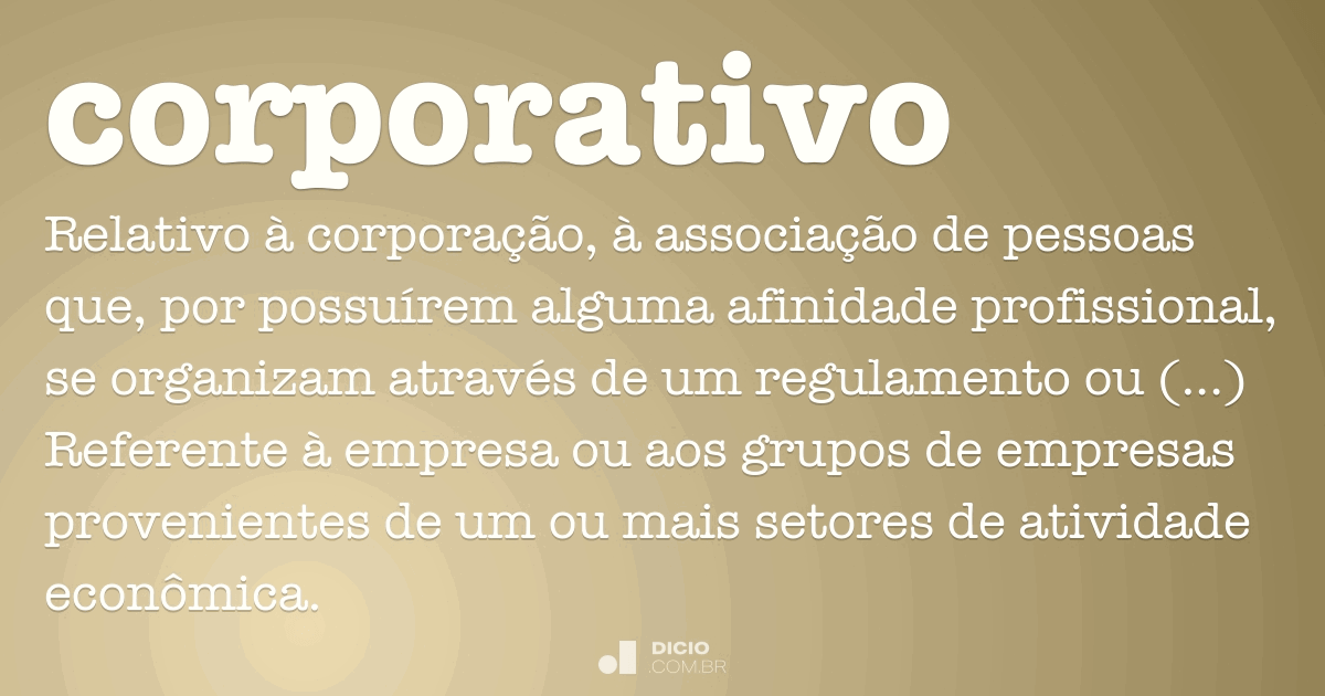 significado de mundo corporativo
