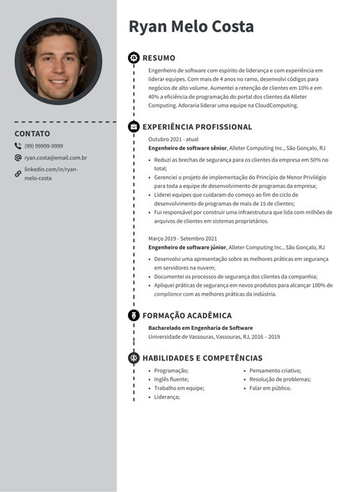 melhores exemplos objetivo curriculo