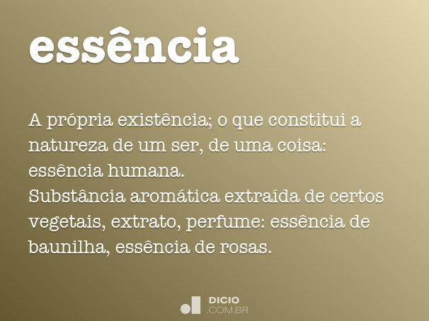 o que é essencia