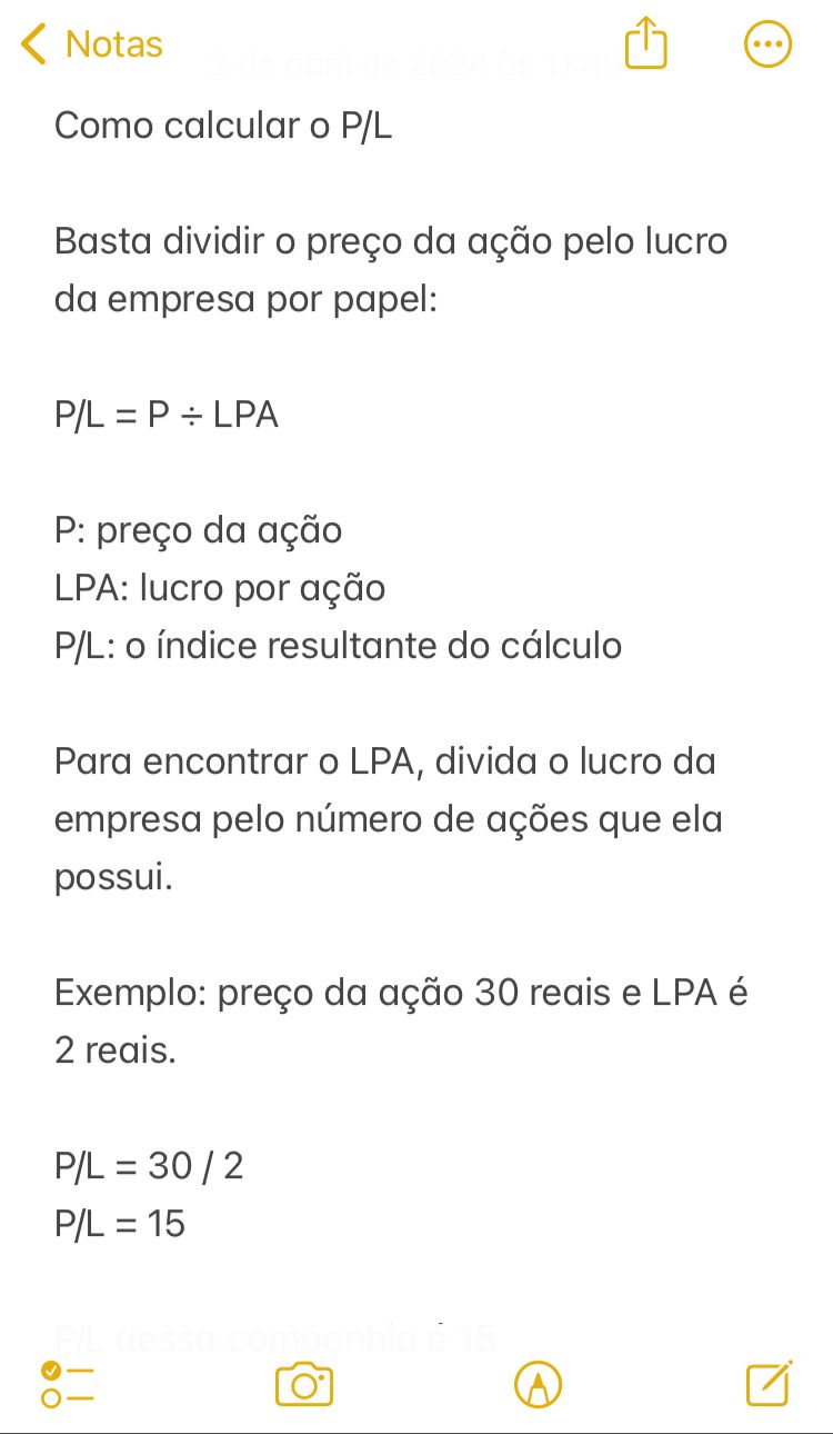 Estudo de caso: Comparando P/L em diferentes setores do mercado