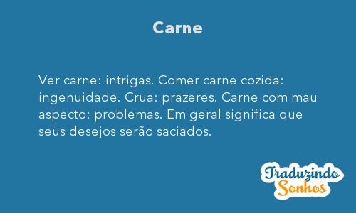 erros comuns ao interpretar sonhos com carne