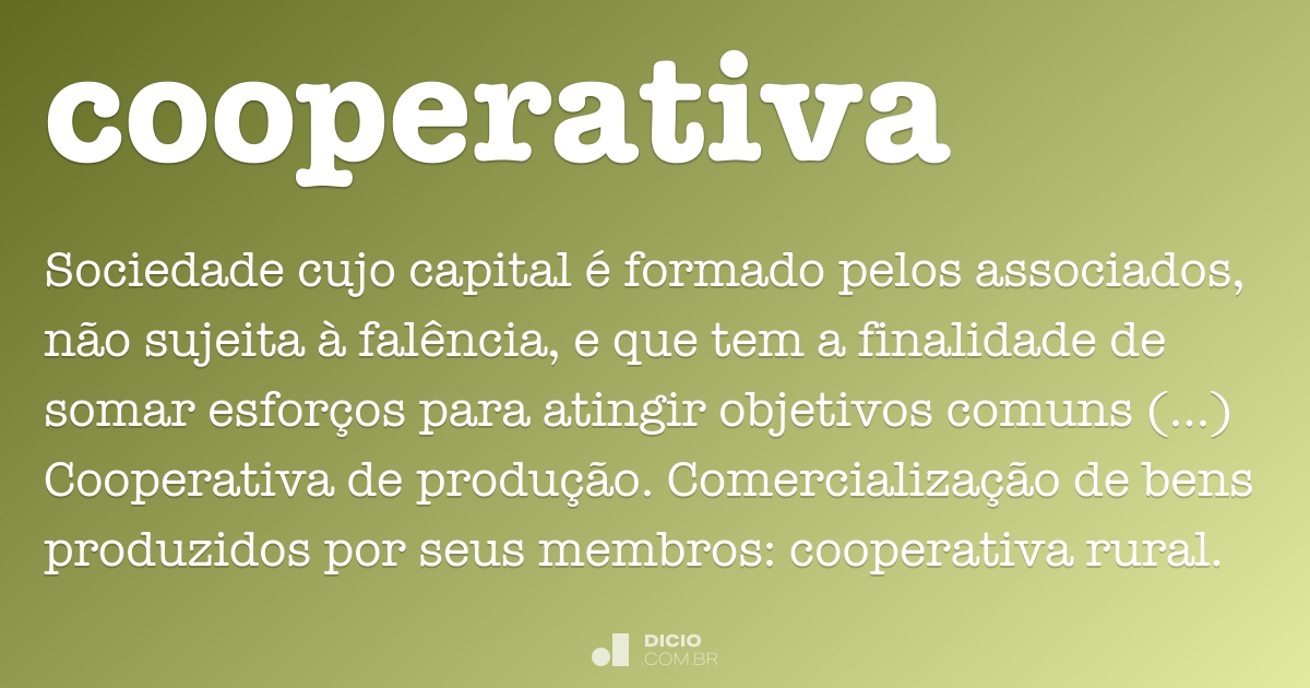 o que é uma cooperativa de crédito