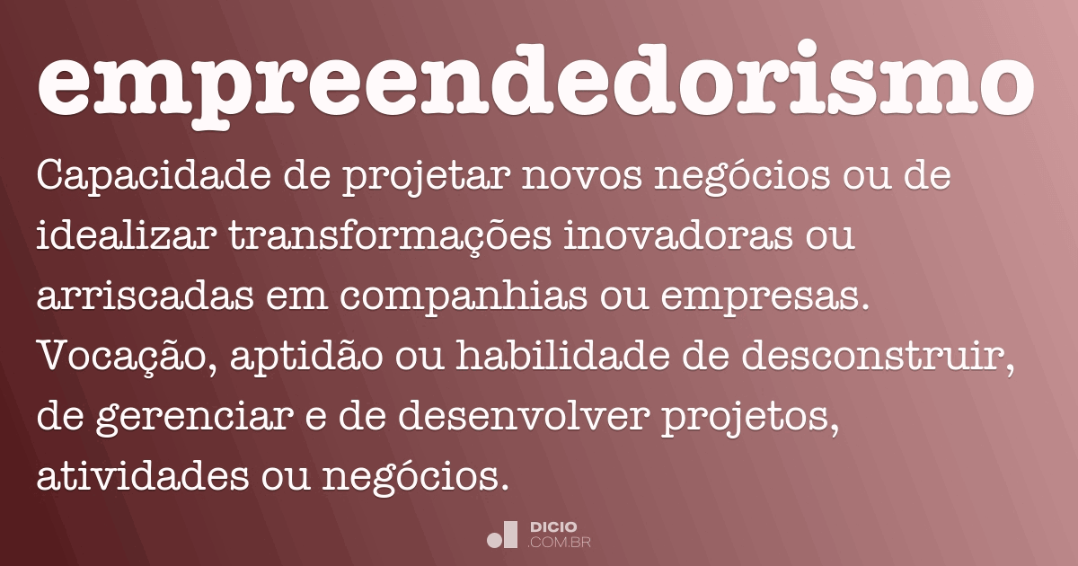 definição de empreendedorismo