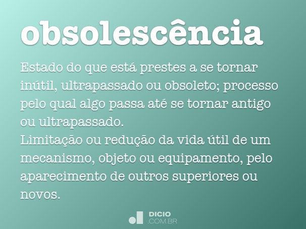 obsolescência significado