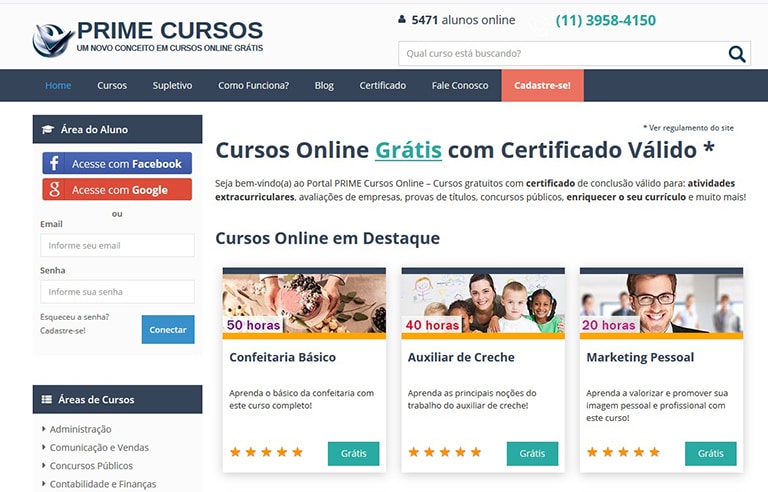 cursos gratuitos com certificado 2026