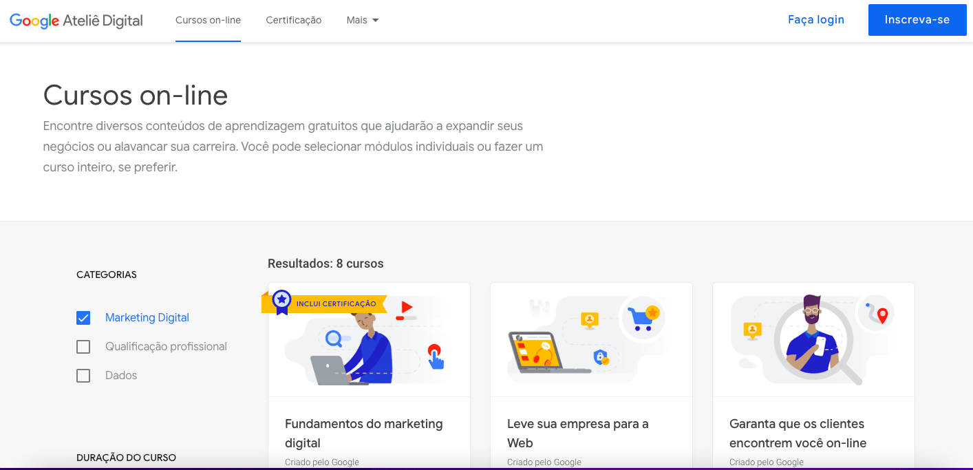 onde estudar de graça online