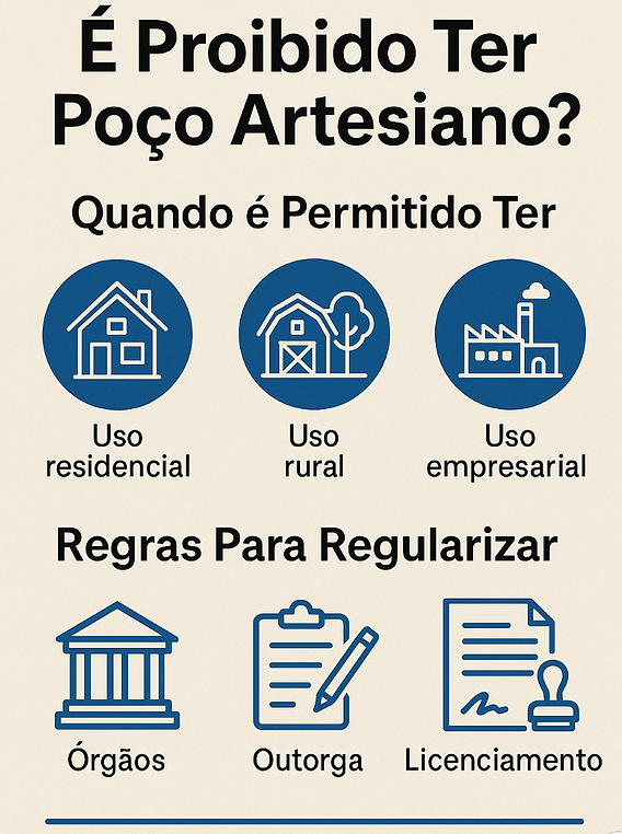 poço artesiano é proibido